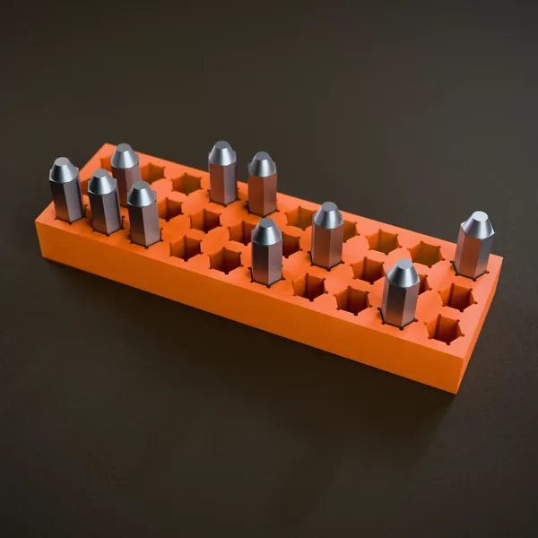 Bit-Halter ¼″ (Bithalter, Bitbox) – 3D-Druck-Modell nach Maß