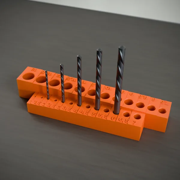 Bohrer-Ständer (Bohrerhalter, Bohrerblock) – 3D-Druck-Modell nach Maß