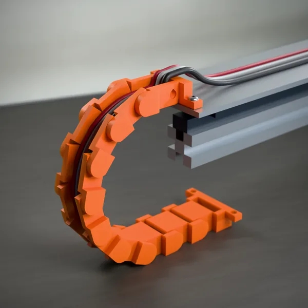 Energiekette (Schleppkette, Kabelkette) – 3D-Druck-Modell nach Maß