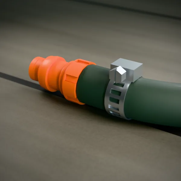 Klick-Stecker (Gardena, Schlauchkupplung) – 3D-Druck-Modell nach Maß