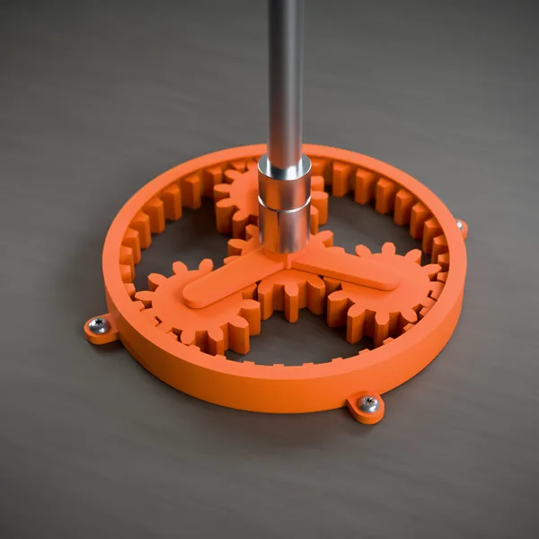 Planetengetriebe (Getriebe, Zahnrad) – 3D-Druck-Modell nach Maß