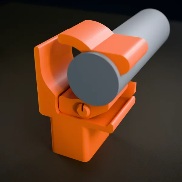 Rutenhalter mit Verriegelung (Rutenhalter, Angelhalter) – 3D-Druck-Modell nach Maß