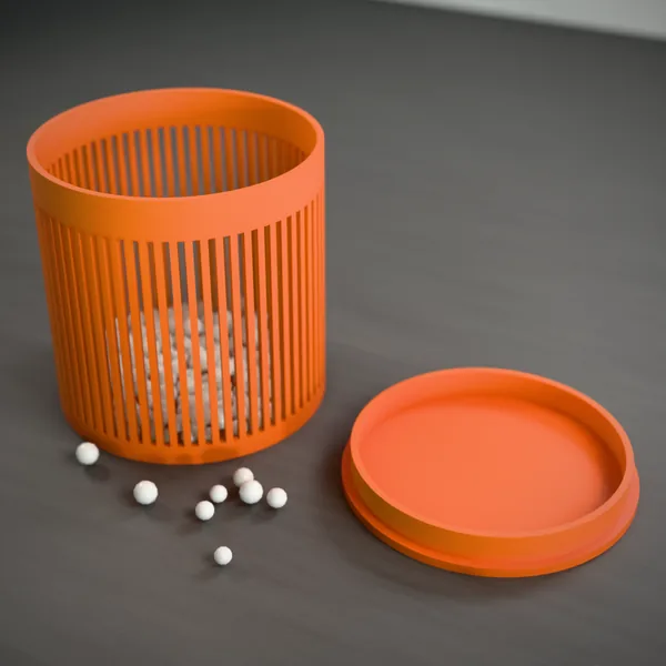 Silica-Gel-Dose (Silica-Gel, Trockenmittel) – 3D-Druck-Modell nach Maß