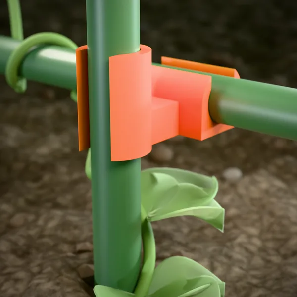 Stab-Verbinder (Rankhilfe, Bambusverbinder) – 3D-Druck-Modell nach Maß